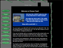 Tablet Screenshot of pioneerfeed.net